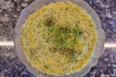 Omelett im Zucchini Nest