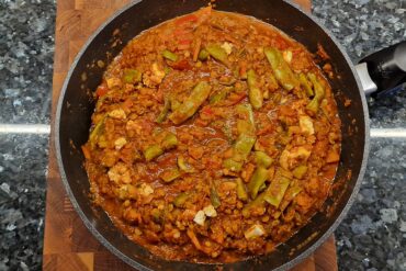 Püree von grünen Bohnen